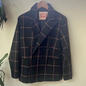 Levi’s Abner Blazer in Bonnie Plad Caviar women’s small